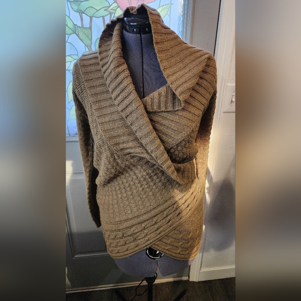Cozy Brown Cowl Neck Sweater
